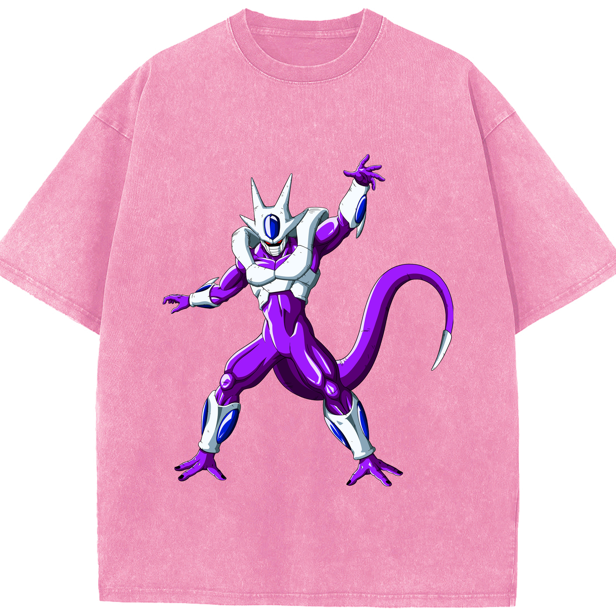（画像用） ドラゴンボール クウラ DRAGON BALL Cooler Coora 綿100% ヴィンテージ風 半袖Tシャツ（フロントプリント）